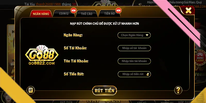 Nạp rút đơn giản, nhanh chóng.